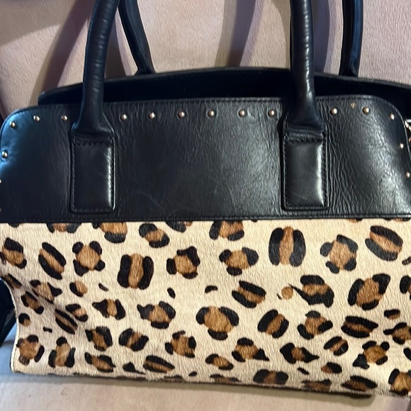 Chico's Handbags - Chico’s halftote calf leather cheetah print purse